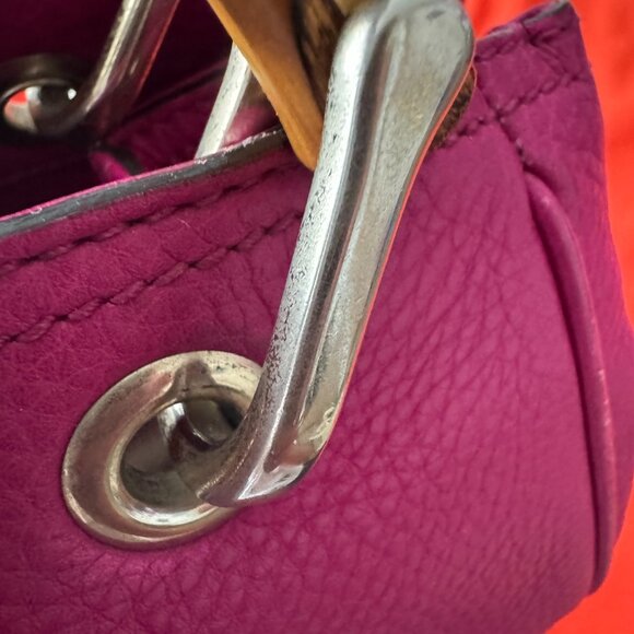 Gucci Pink Bamboo Shopper Leather Satchel - Picture 16 of 16